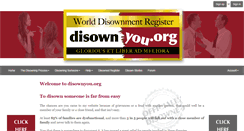 Desktop Screenshot of disownyou.org